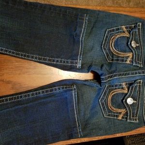 A pea in the pod "True Religion" maternity jeans